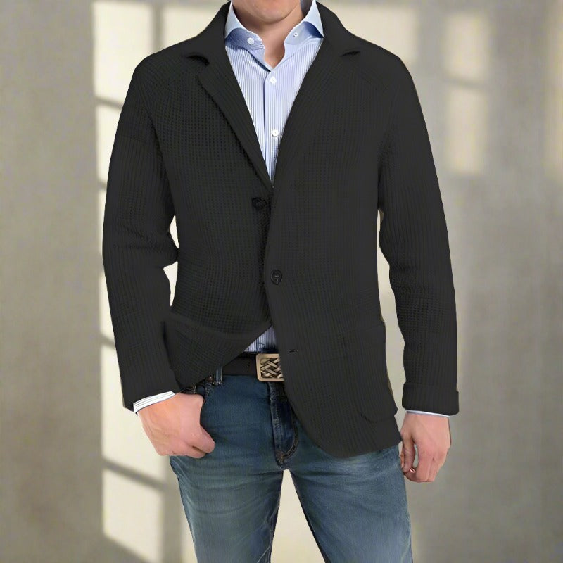 Moderne Wollen Blazer Vest voor Heren met Knopen