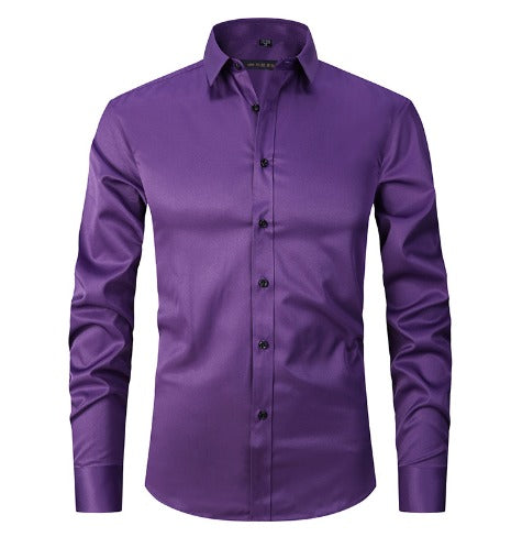 Kreukvrij Stretch Overhemd voor Mannen - Comfort en Stijl