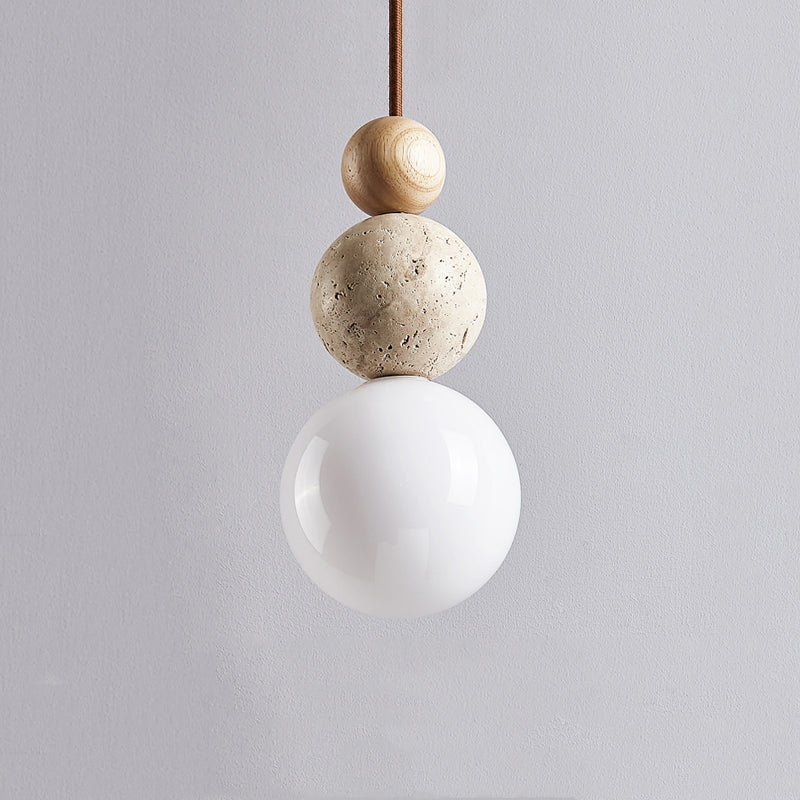 Moderne Travertine Hanglamp - Minimalistisch Design voor Woonkamer & Eetkamer