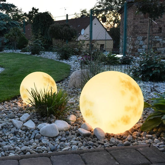 Maanvormige Tuinlamp | Sfeervolle LED Buitenverlichting