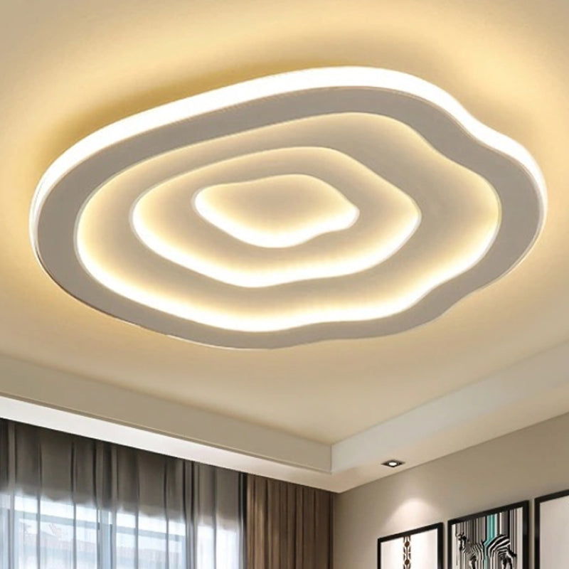Moderne Plafondlamp met Golfpatroon - Energiezuinige LED Verlichting