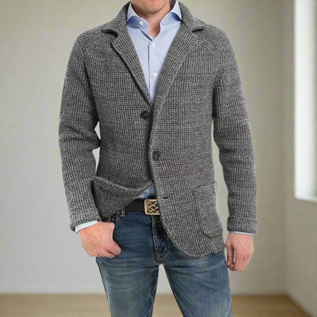Moderne Wollen Blazer Vest voor Heren met Knopen