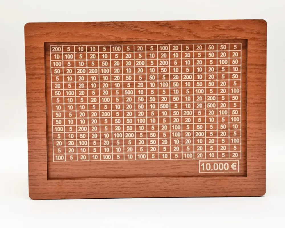 Houten Spaarbox met Doelen en Telgereedschap – Duurzaam en Educatief