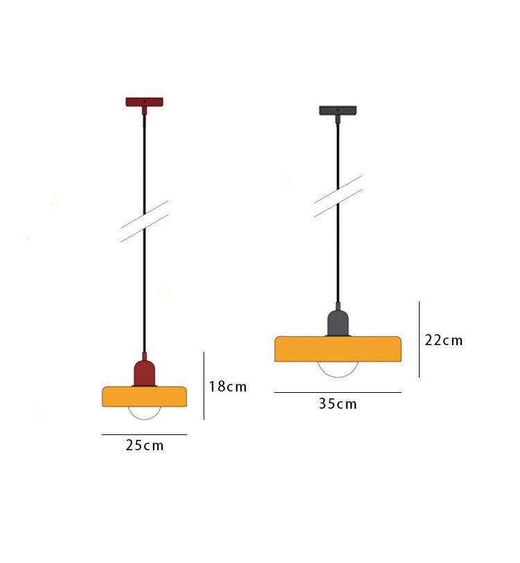 Kleurrijke hanglamp van glas-in-lood met modern design