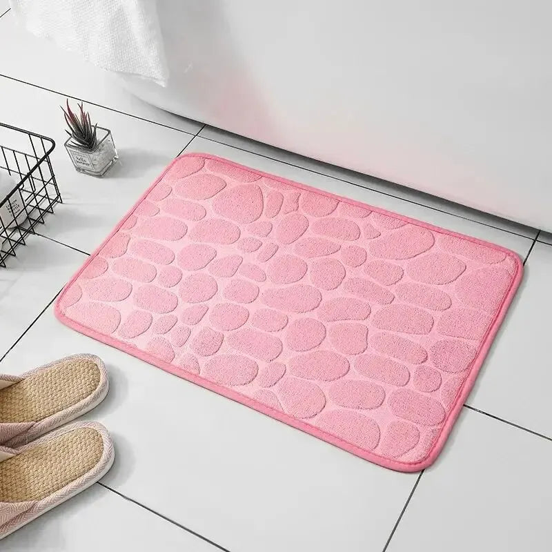 Fluwelen Antislip Vloermat met Cobblestone Design