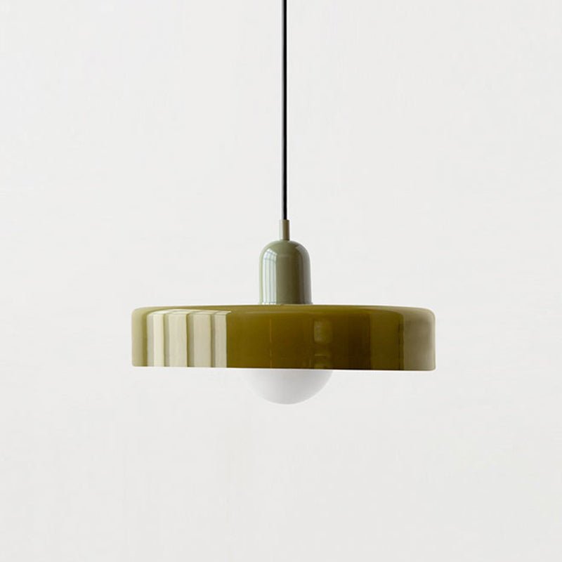 Kleurrijke hanglamp van glas-in-lood met modern design