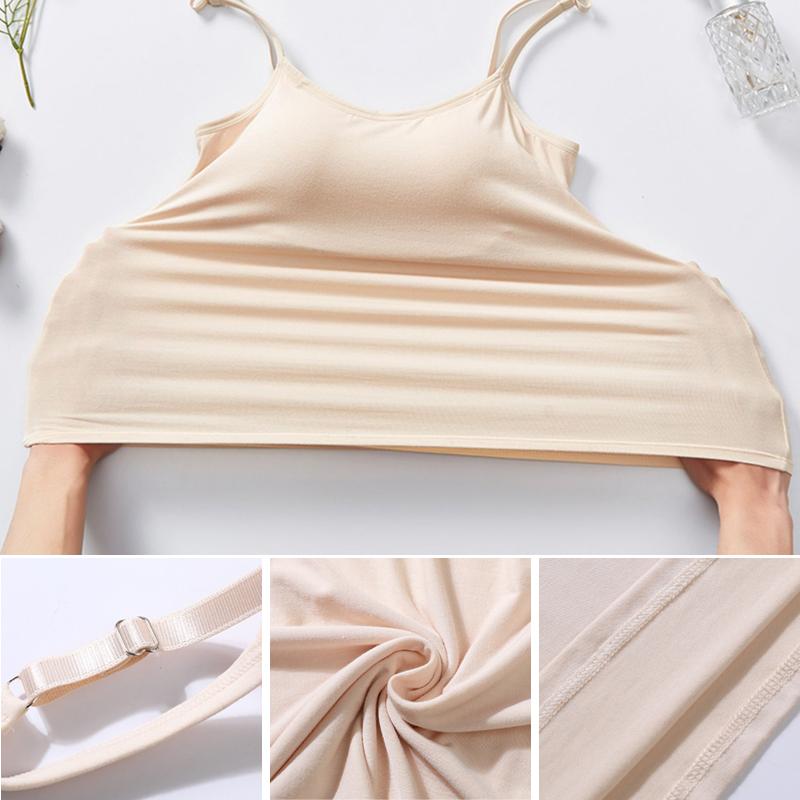 Padded Tanktop met Ingebouwde Beha voor Comfort en Ondersteuning