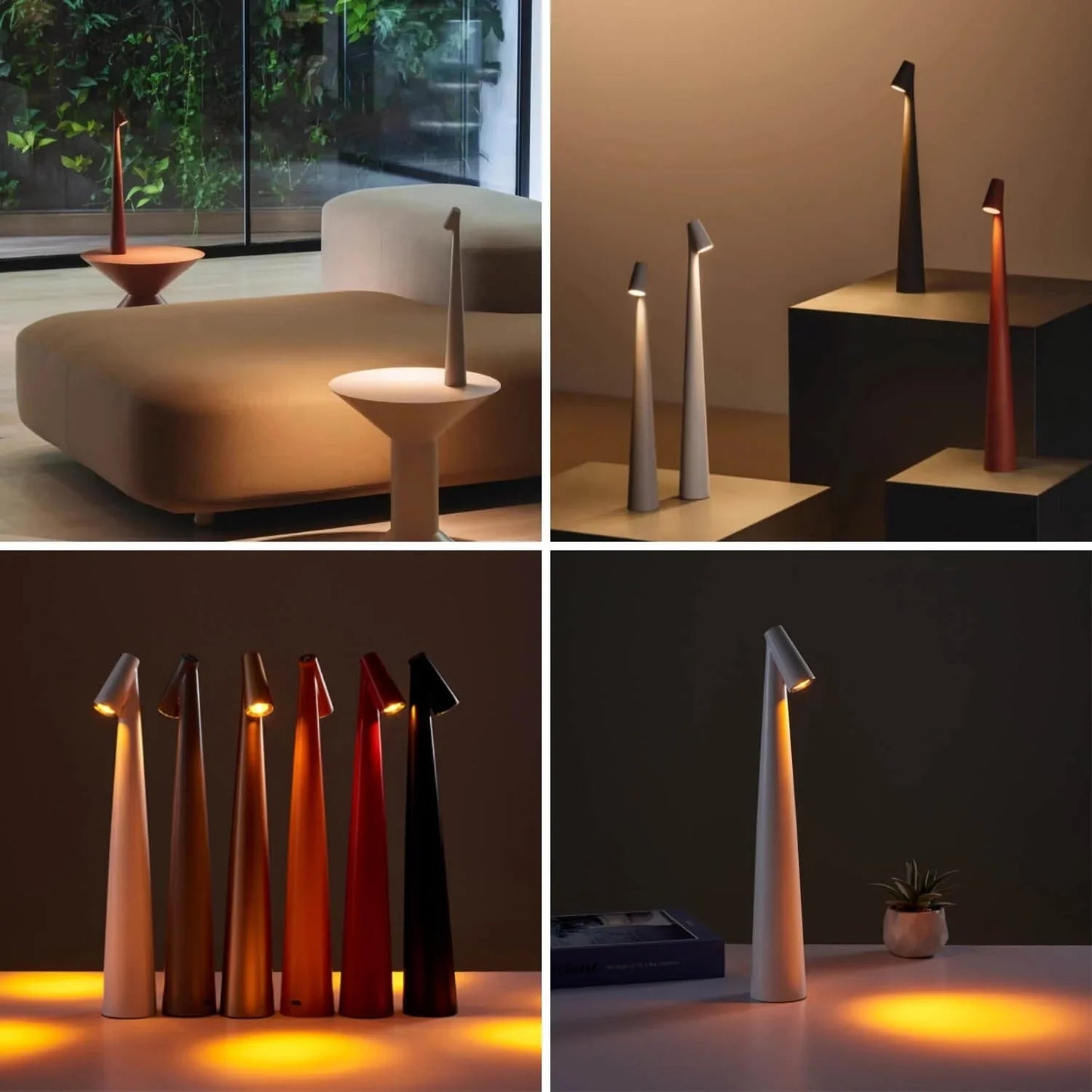 Draadloze LED Tafellamp met Dimfunctie en Stijlvol Design
