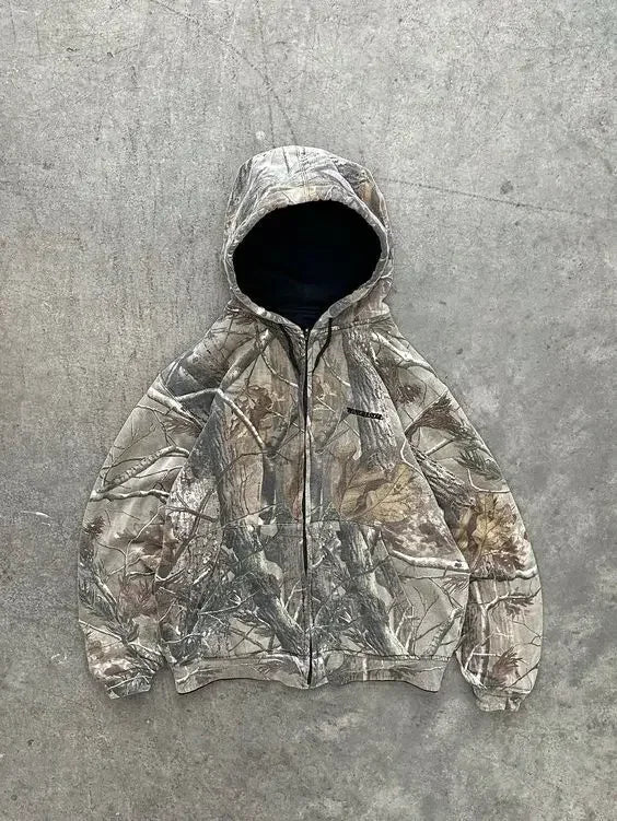 Casual oversized trainingspak voor heren met camouflagepatroon