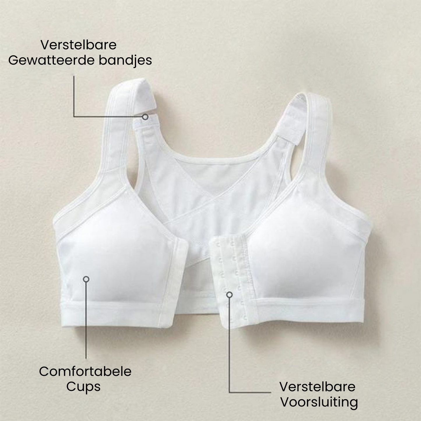 Houdingscorrigerende beha voor rug- en nekpijn met comfort