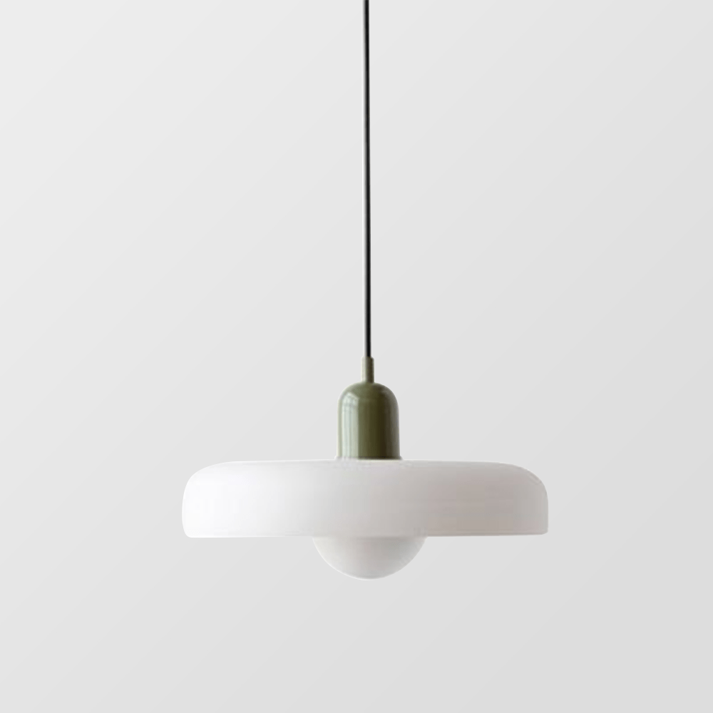 Kleurrijke hanglamp van glas-in-lood met modern design
