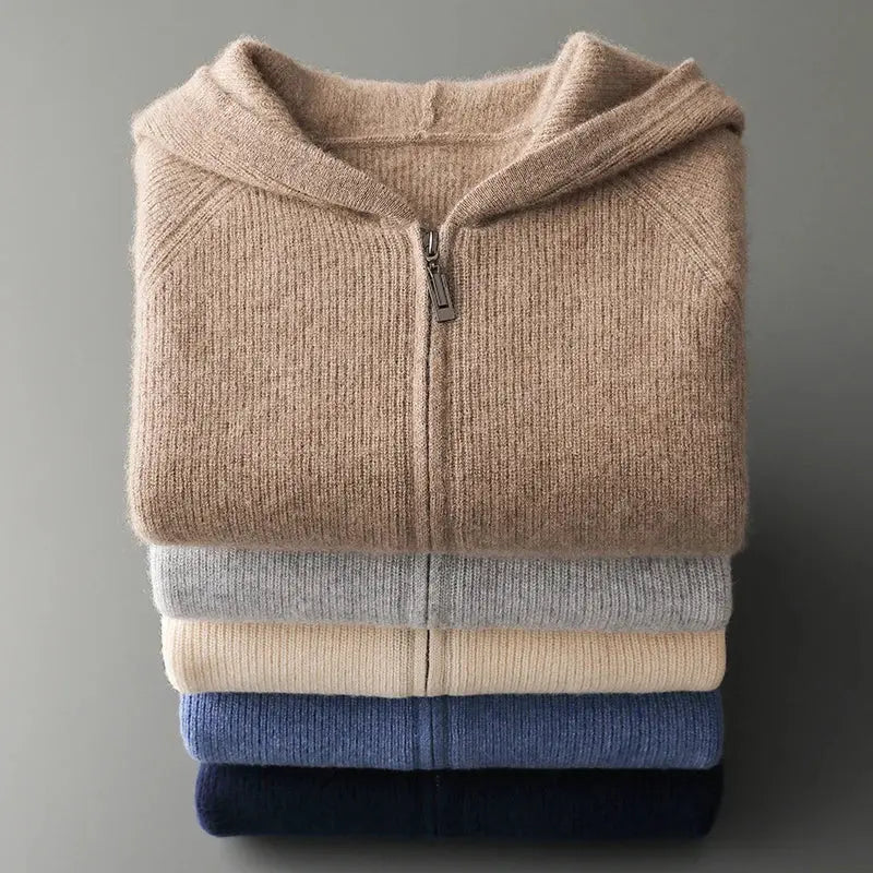 Kasjmier Hoodie met Ritssluiting voor Comfort en Stijl