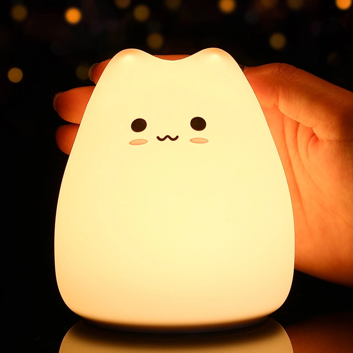 Schattig Draagbaar Nachtlampje met Multi-Kleuren Licht