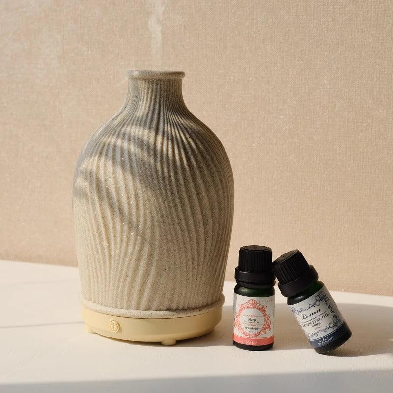 Vaasvormige luchtbevochtiger met aromatherapie - USB-aangedreven voor thuis en kantoor