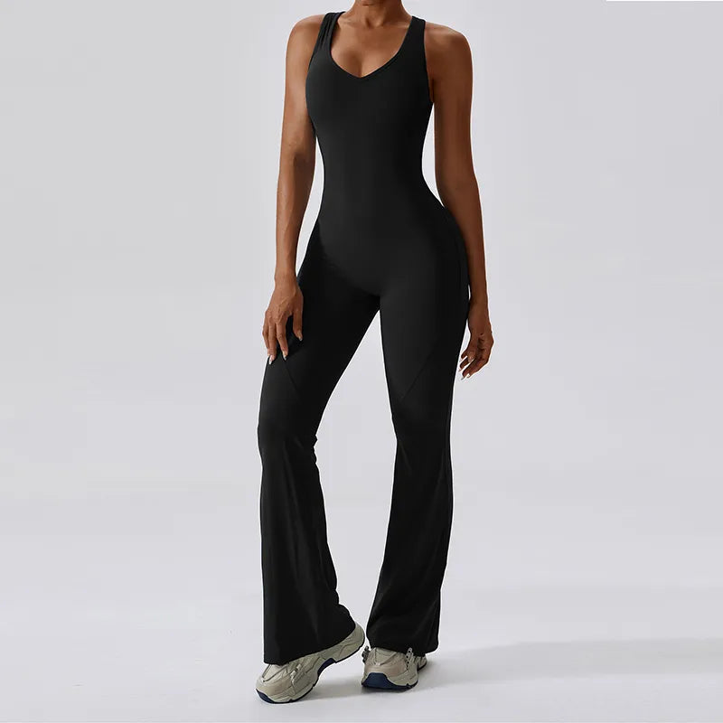 Dames Multifunctionele Jumpsuit voor Workout en Evenementen
