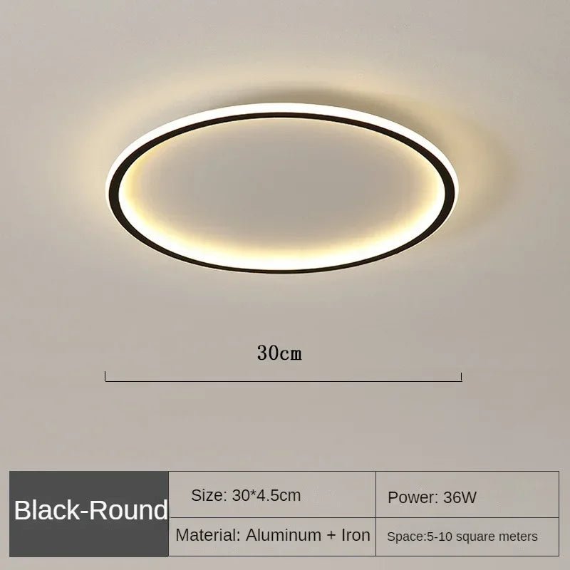 Moderne Ronde LED Plafondlamp in Scandinavische Stijl