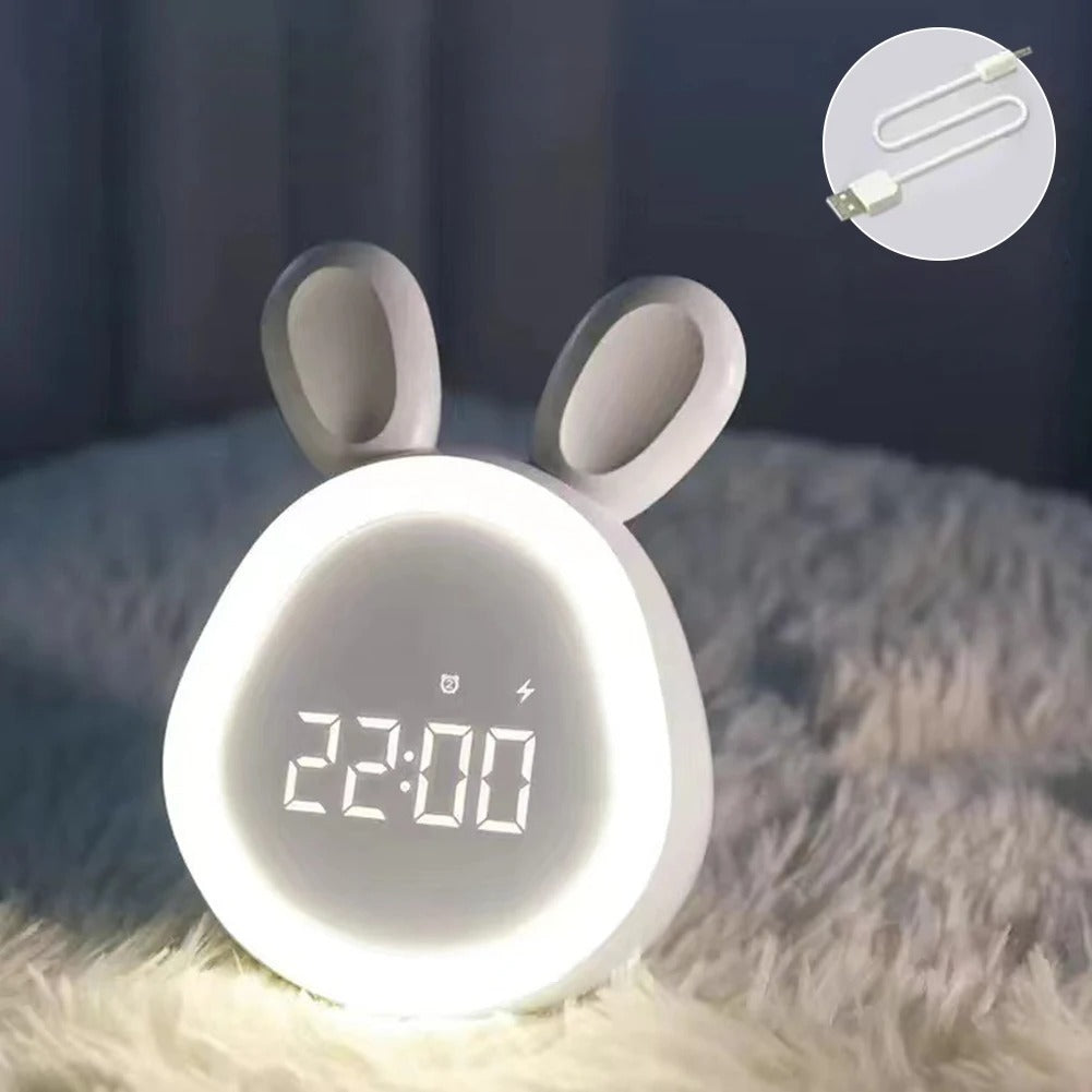 Schattige Digitale Wekker Konijn met Nachtlampje
