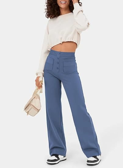 Hoge Taille Elastische Casual Broek voor Dames