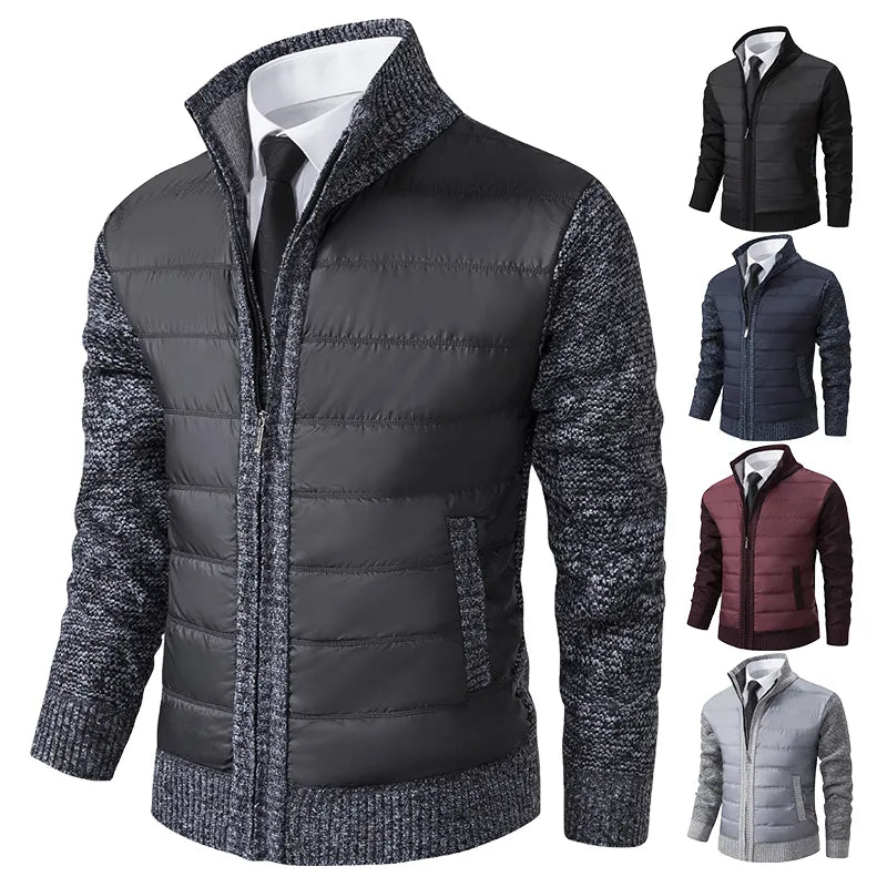 Herenvest met hoge kraag voor warmte en stijl