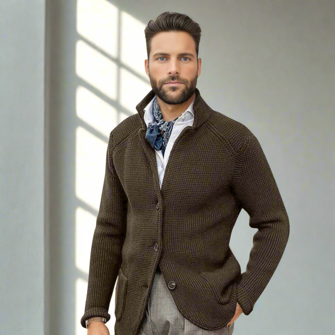 Stijlvol Wollen Vest Heren | Elegante Italiaanse Look met Knopen