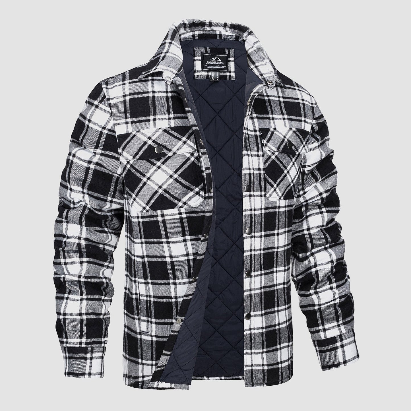 Heren Flanellen Vest met Gewatteerde Voering voor de Winter
