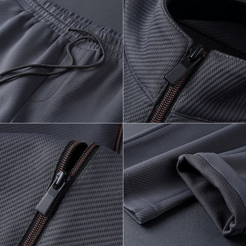 Sportieve Luxe Trainingspak Set met Lycra Vezel