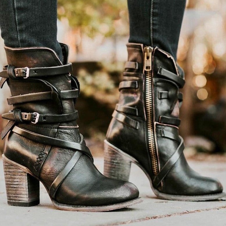 Leren winterlaarzen voor dames - Warm en stijlvol