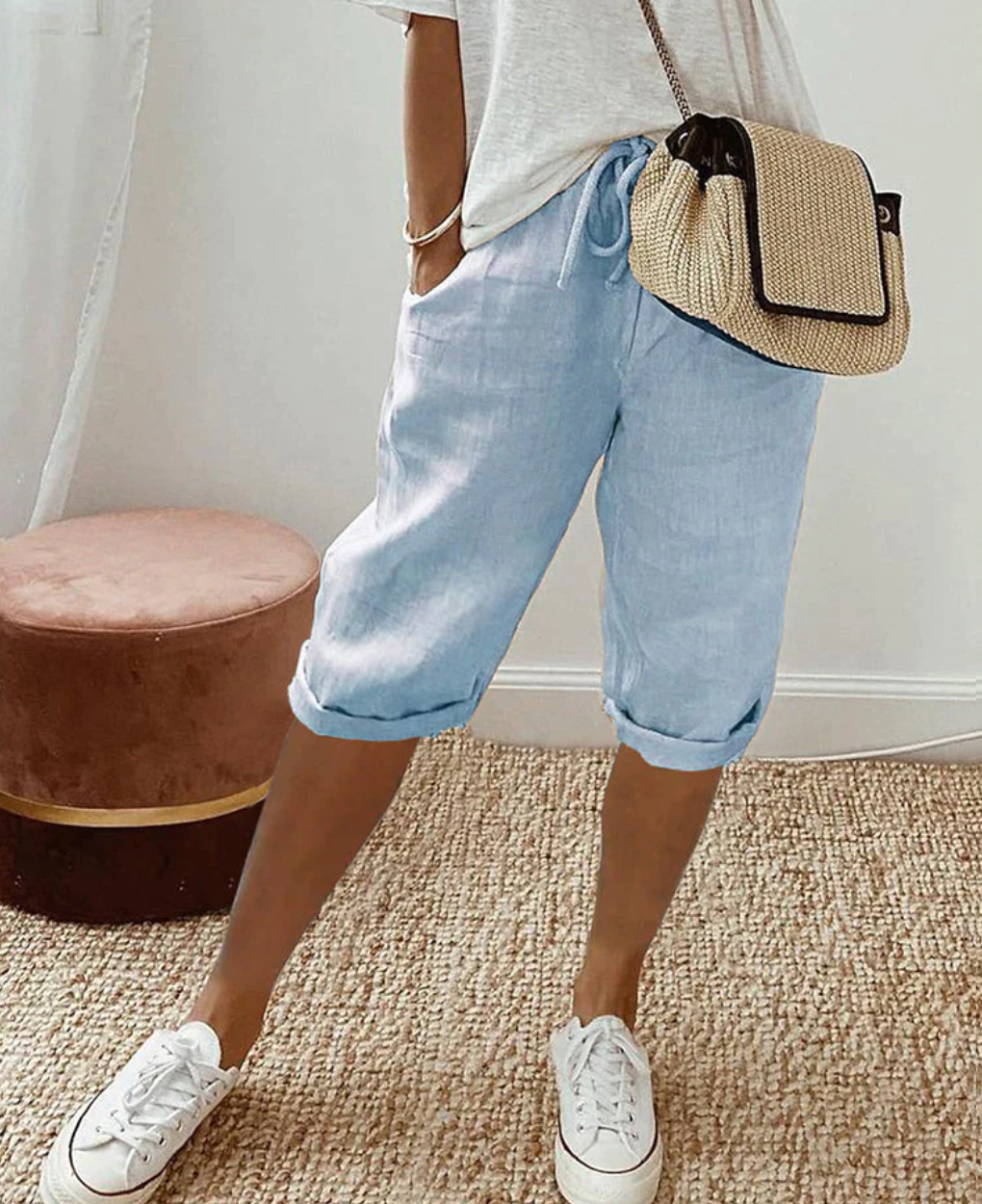 Katoenen Damesshort voor Stijl en Comfort