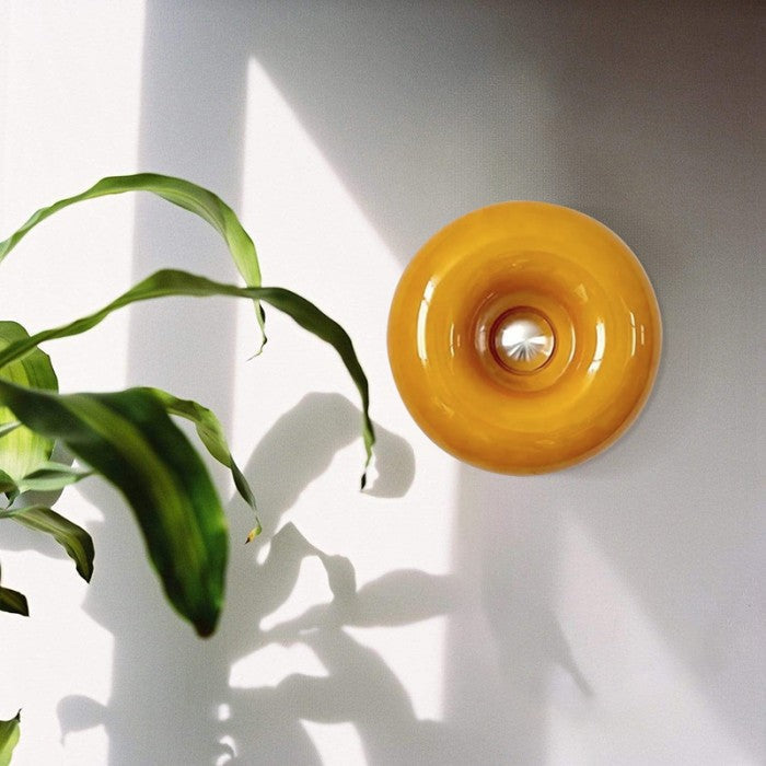 Moderne LED Donut Muur- en Tafellamp in Bauhaus Stijl