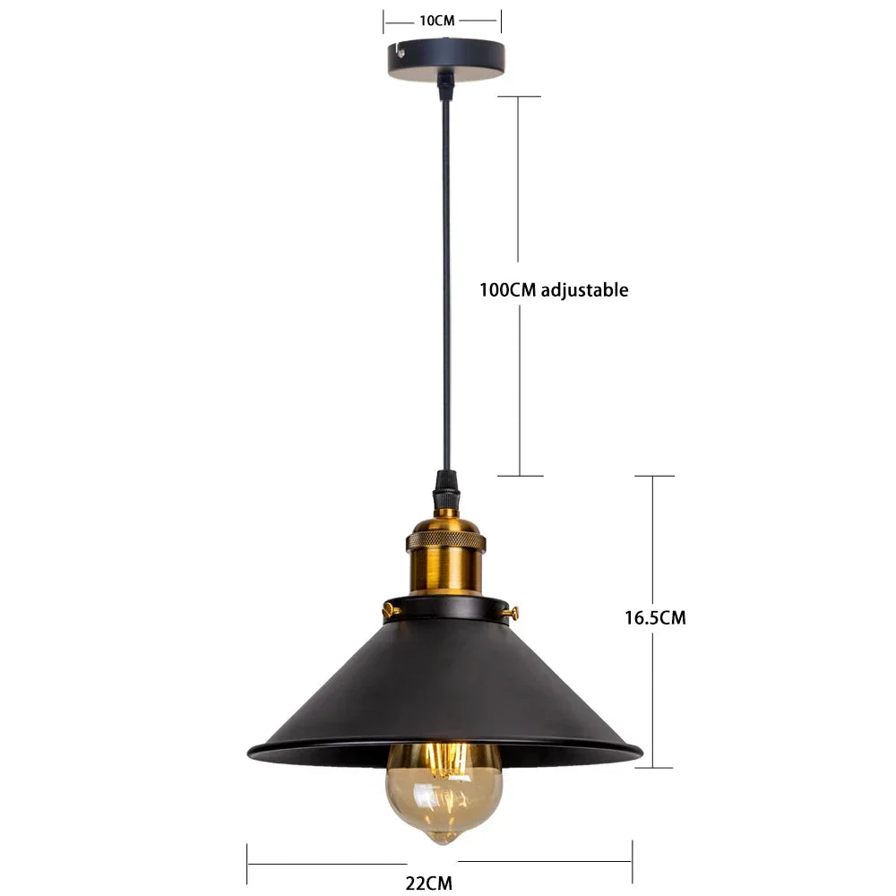 Retro Pendel Lamp - Vintage Stijl voor Woonruimte