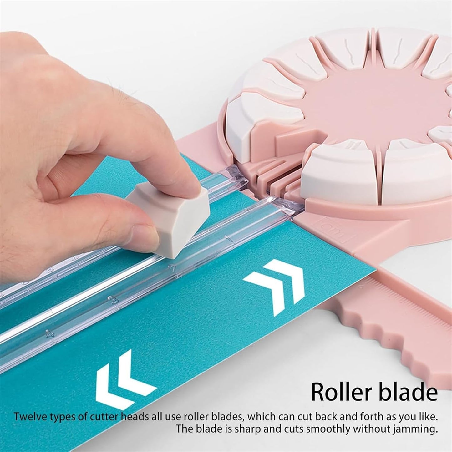12-in-1 Precision Cutter with 360 Degree Rotating Head and 12 Blades for Creative Designs