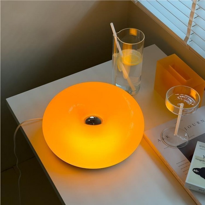 Moderne LED Donut Muur- en Tafellamp in Bauhaus Stijl