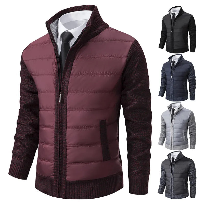 Herenvest met hoge kraag voor warmte en stijl