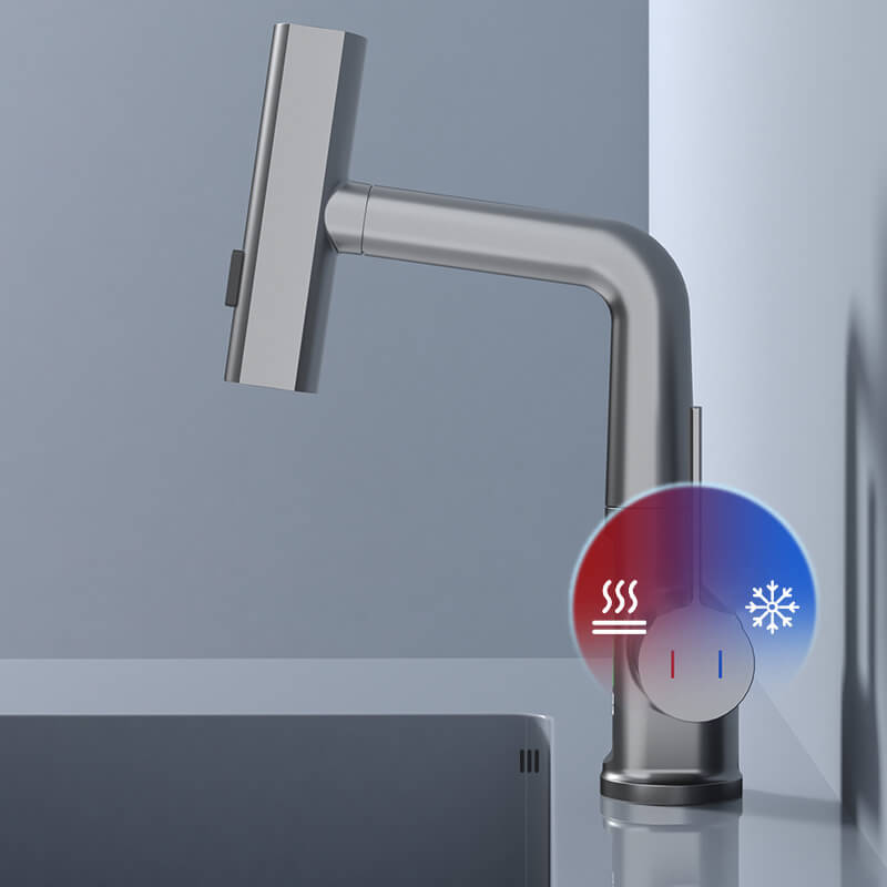 Premium Uittrekbare Waterkraan met 5 Spuitmodi en Temperatuurweergave