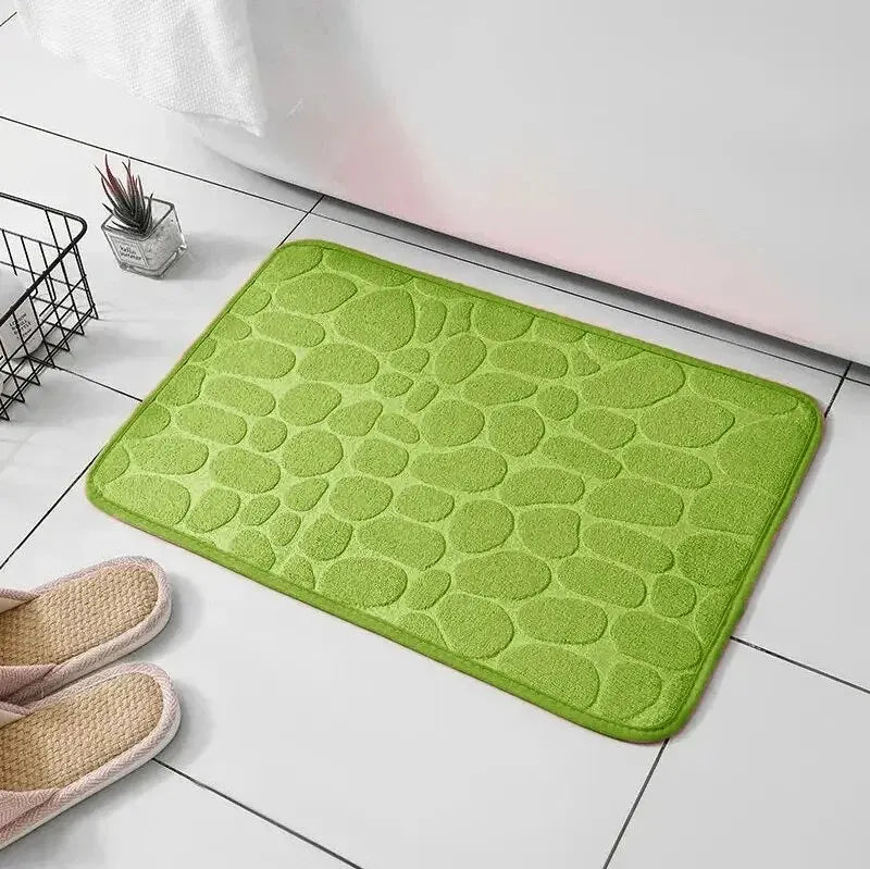 Fluwelen Antislip Vloermat met Cobblestone Design