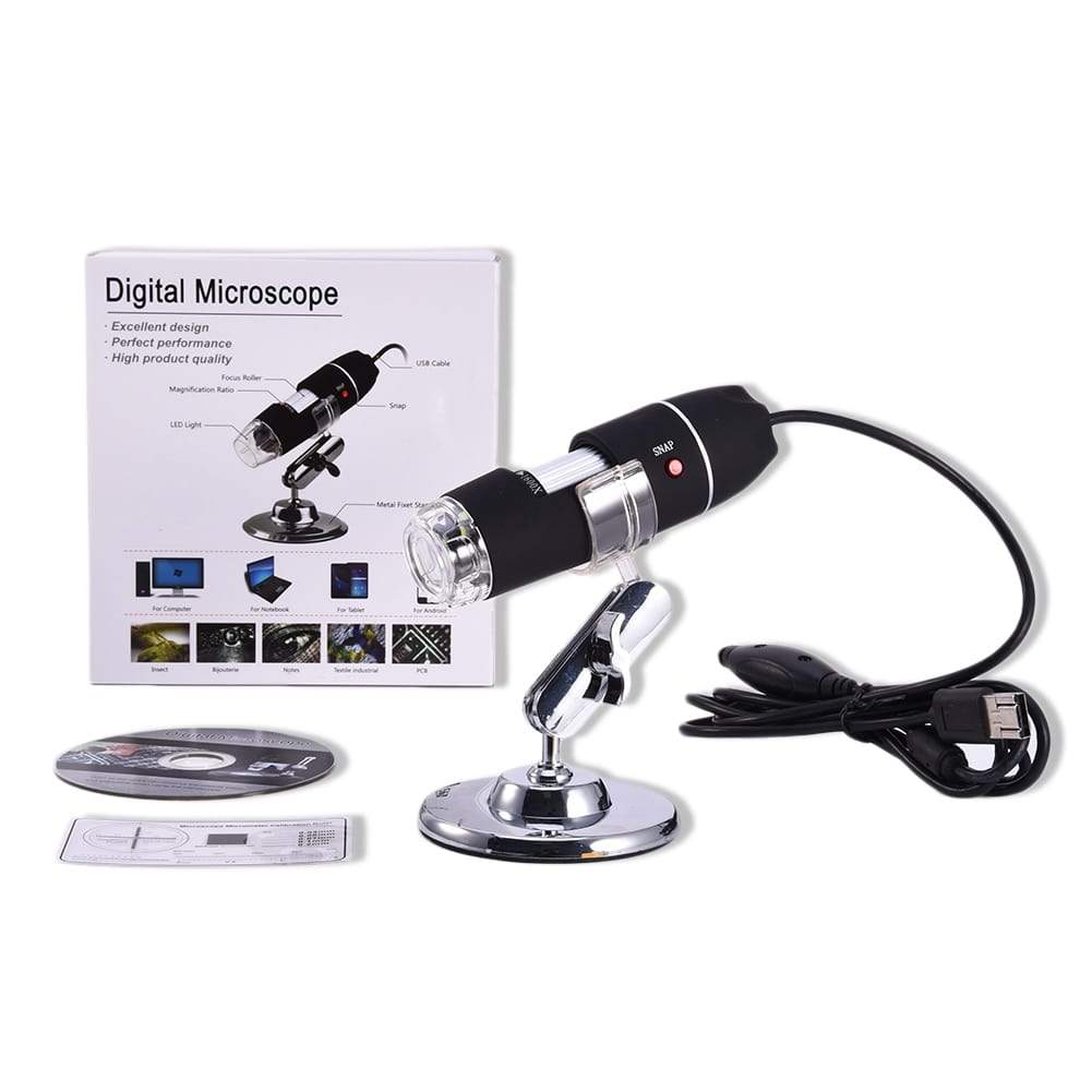 1000X USB Microscope - Portable 2MP Camera with LED Illumination