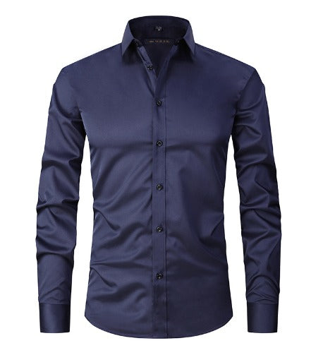 Kreukvrij Stretch Overhemd voor Mannen - Comfort en Stijl