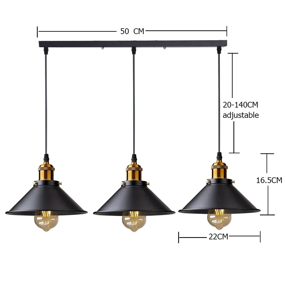 Retro Pendel Lamp - Vintage Stijl voor Woonruimte