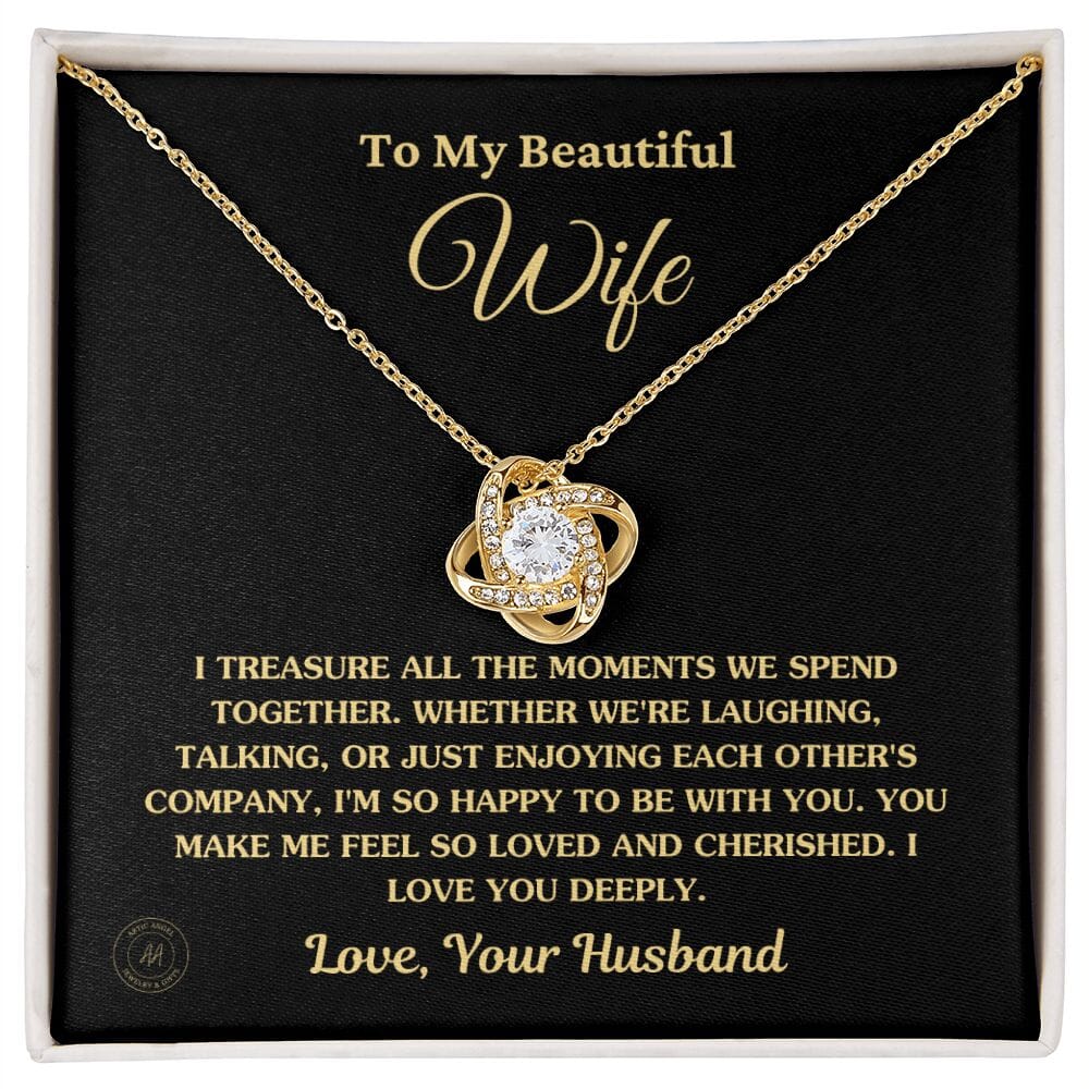 Knoop Ketting met 6mm Cubic Zirconia - Symbool van Eeuwige Liefde