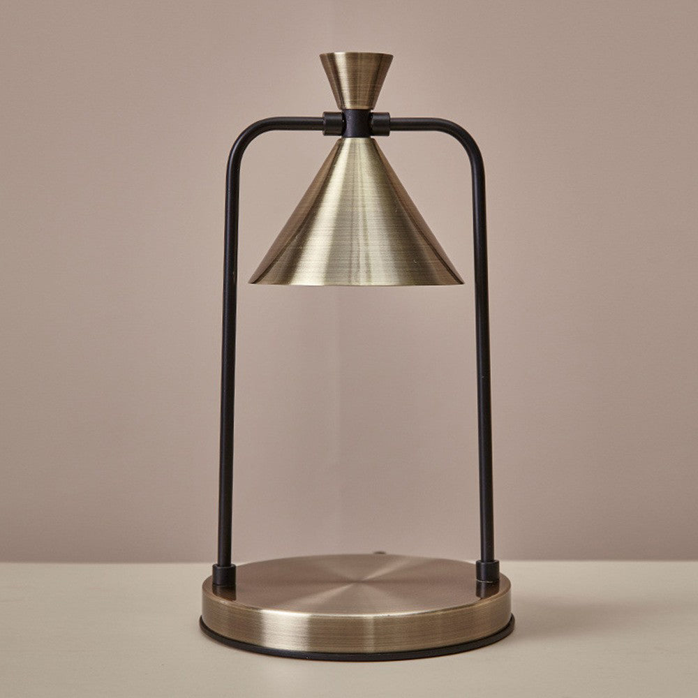 Retro Kegelvormige Kaarsverwarmer met Stalen Basis - Veilig & Stijlvol Interieurdecoratie