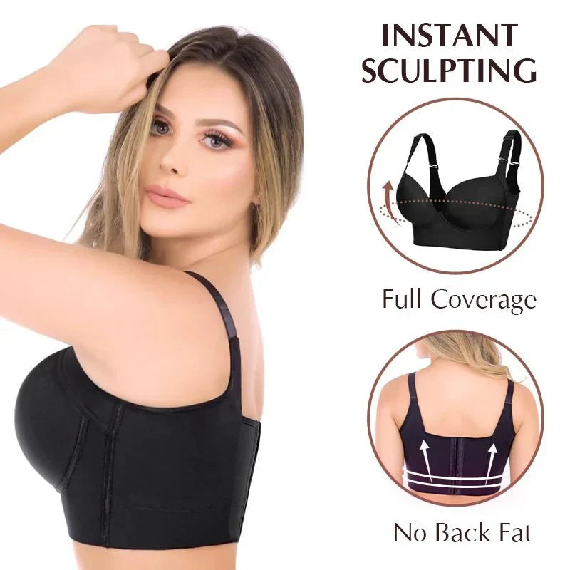 Shapewear BH met diepe cup - comfortabele ondersteuning en gladde afwerking