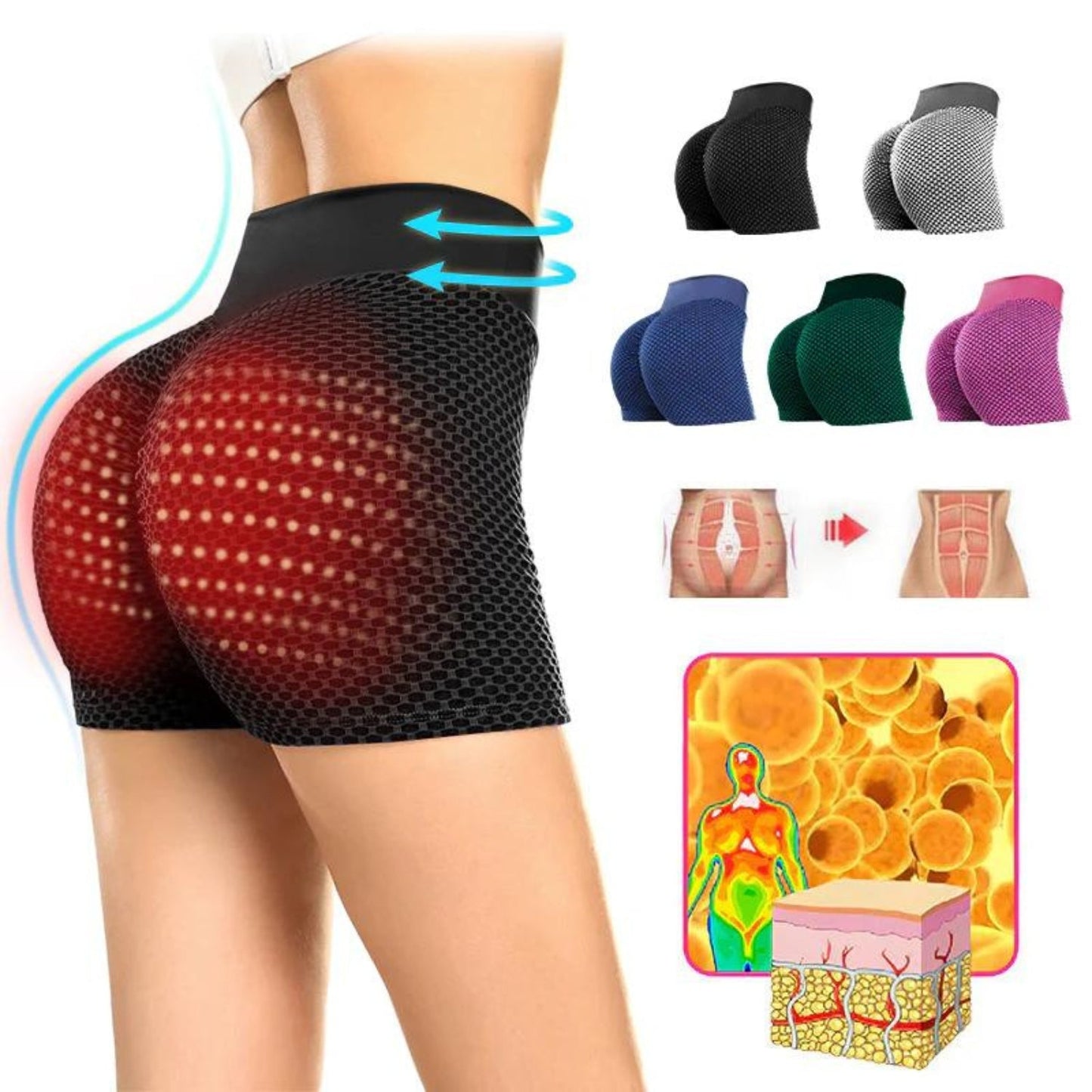 Lichaamsvormende Shorts met Antibacterieel Comfort en Koel Effect