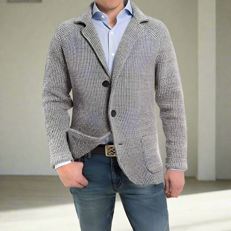 Moderne Wollen Blazer Vest voor Heren met Knopen