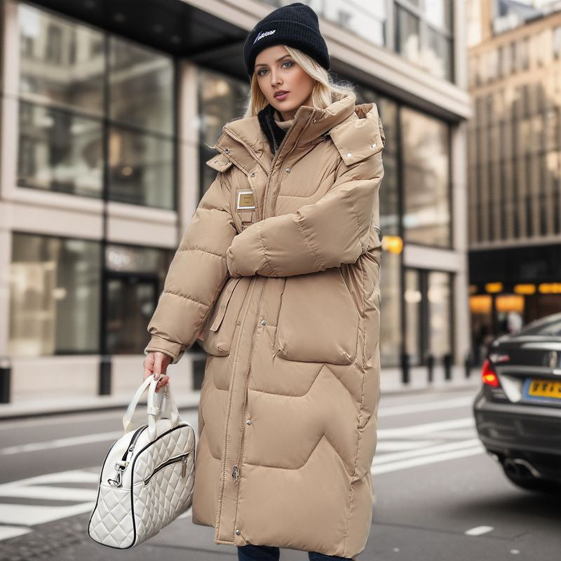 Dames Lange Winterjas - Warme en Comfortabele Winterjas met Capuchon
