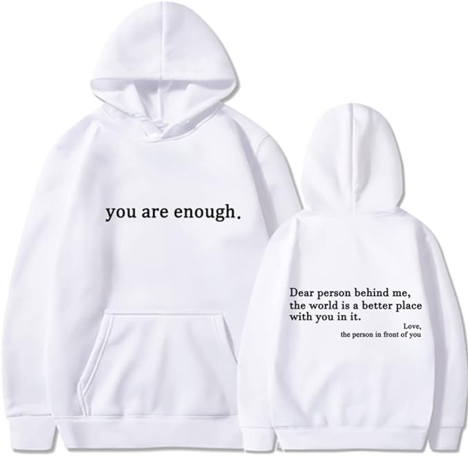 Jij Bent Genoeg - Unisex Hoodie voor Positiviteit