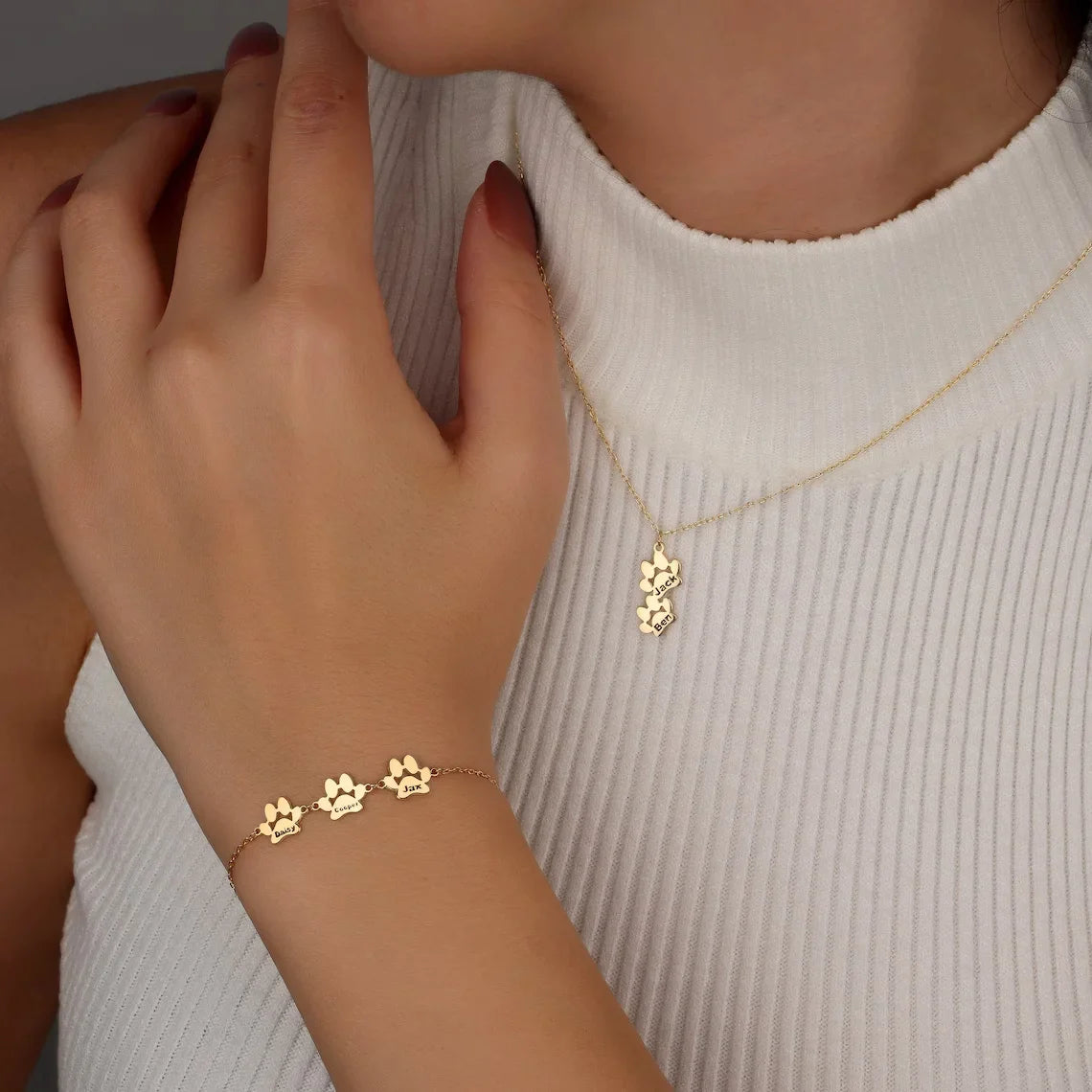 Persoonlijke Pootafdruk Ketting | Symbool van Onbreekbare Liefde
