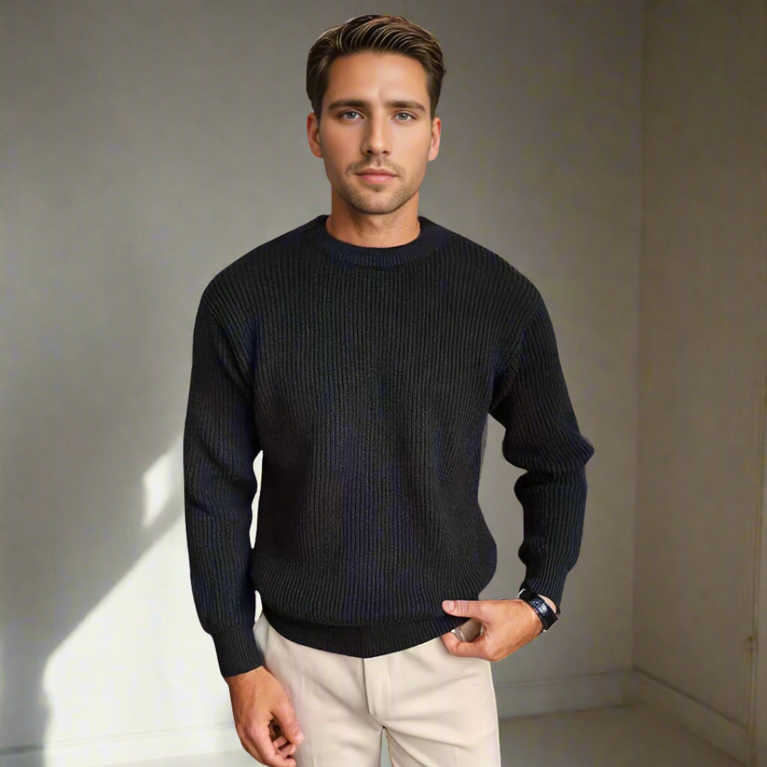 Premium Gebreide Sweater voor Stijlvolle Mannen | Comfortabele Woltrui