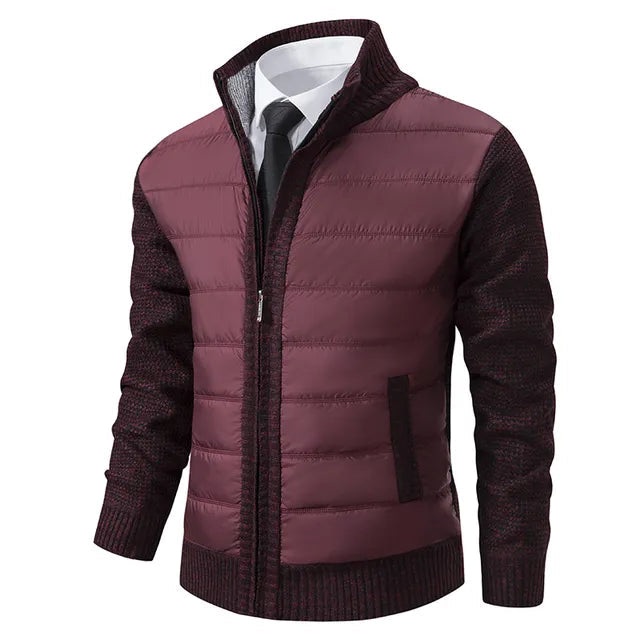 Herenvest met hoge kraag voor warmte en stijl