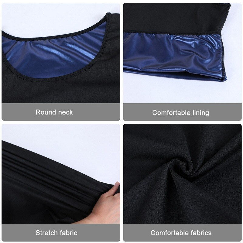 Mannen Sauna Shaper Compressie Vest voor Fitness