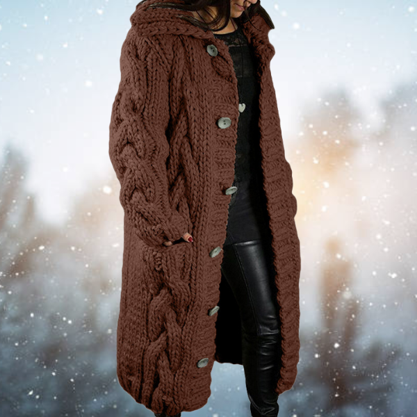 Dik Geweven Dames Vest voor Luxe Comfort en Warmte